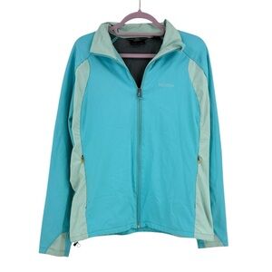 Marmot Windstopper Softshell Jacket Full Zip Performance Layer Teal Blue